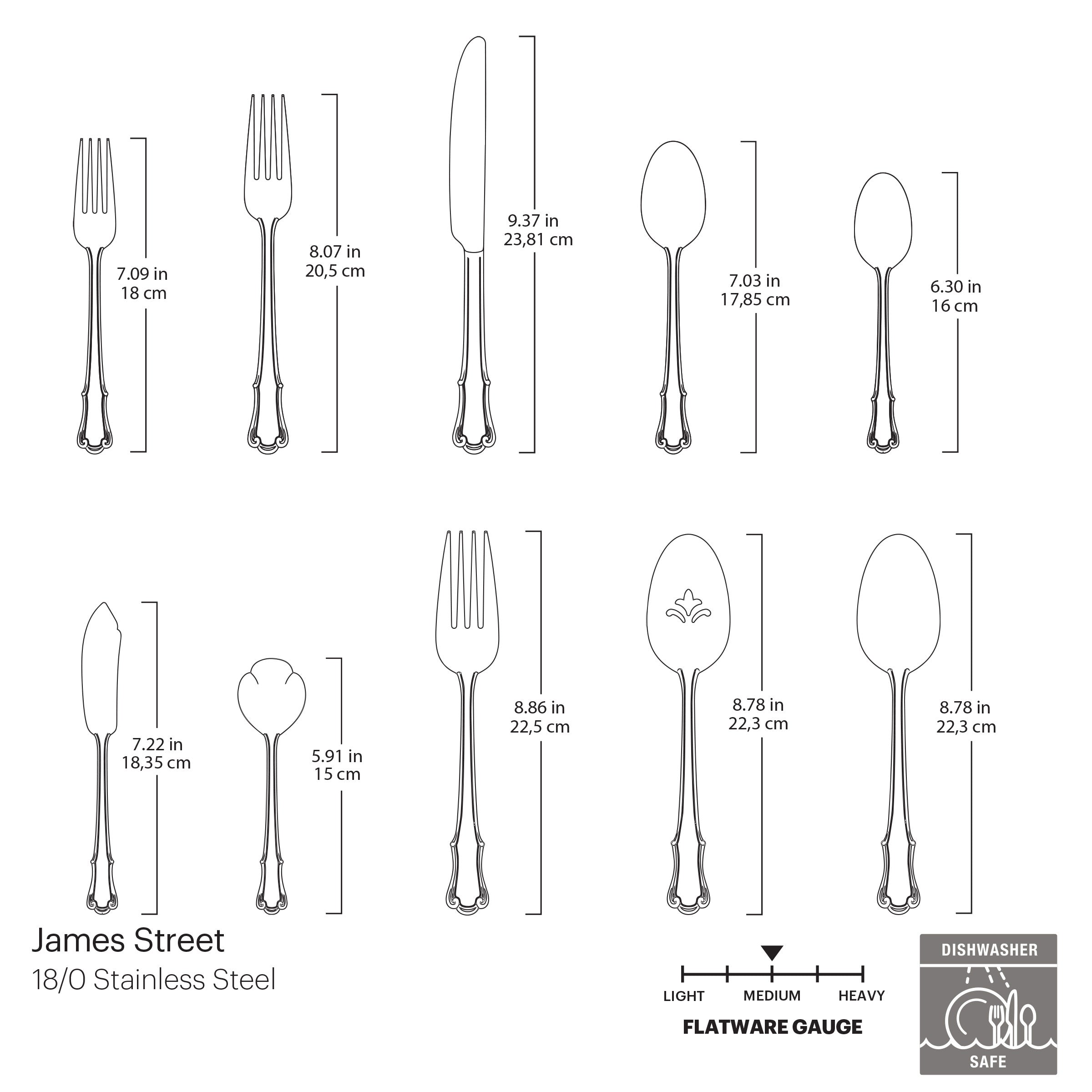 Lenox Everyday Flatware James Street 45-Piece Set Flatware - Image 6