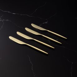 Alternative view of Lenox Everyday Flatware Gaze Champagne Satin Spreaders, Set of 4