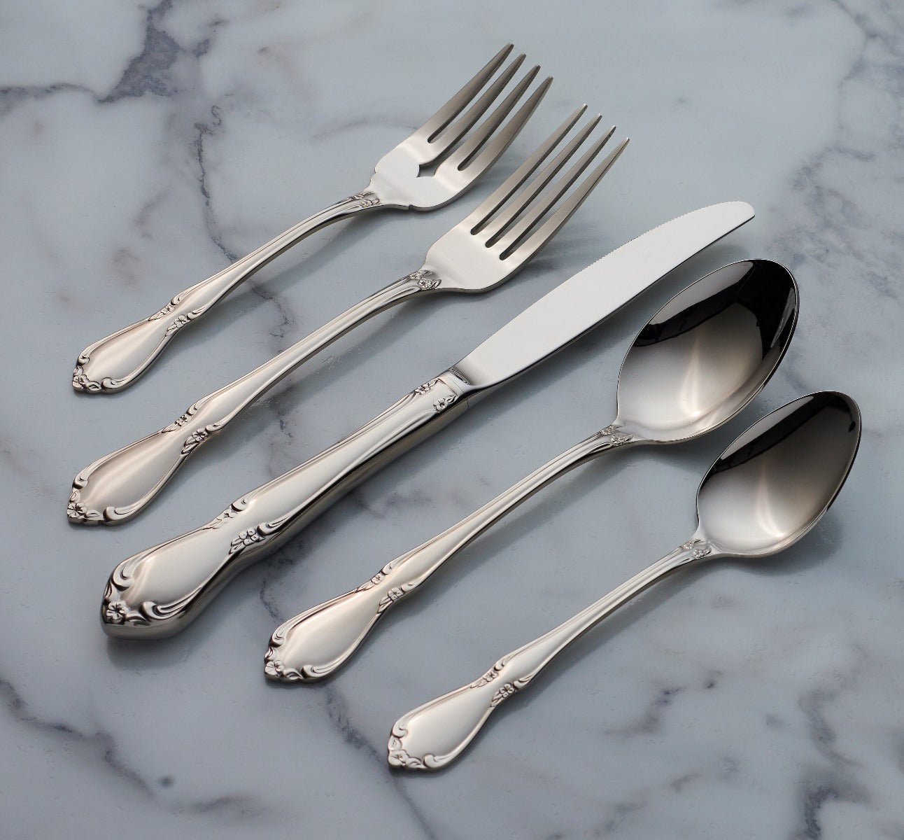 Lenox Everyday Flatware Chateau 5-Piece Place Setting - Image 2