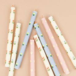 Alternative view of Lenox Everyday Flatware Floral Table Candles, Set of 8