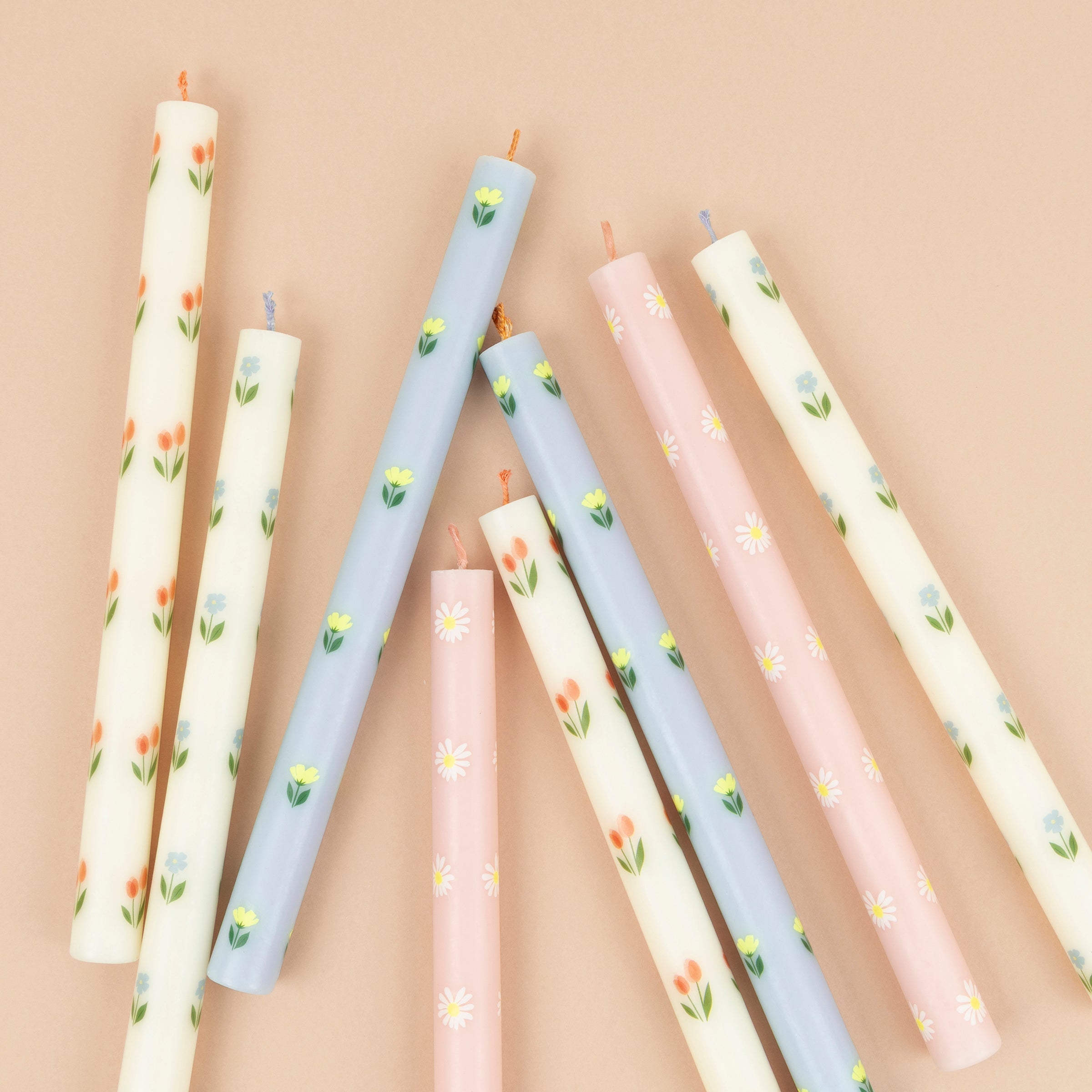 Lenox Everyday Flatware Floral Table Candles, Set of 8 - Image 2