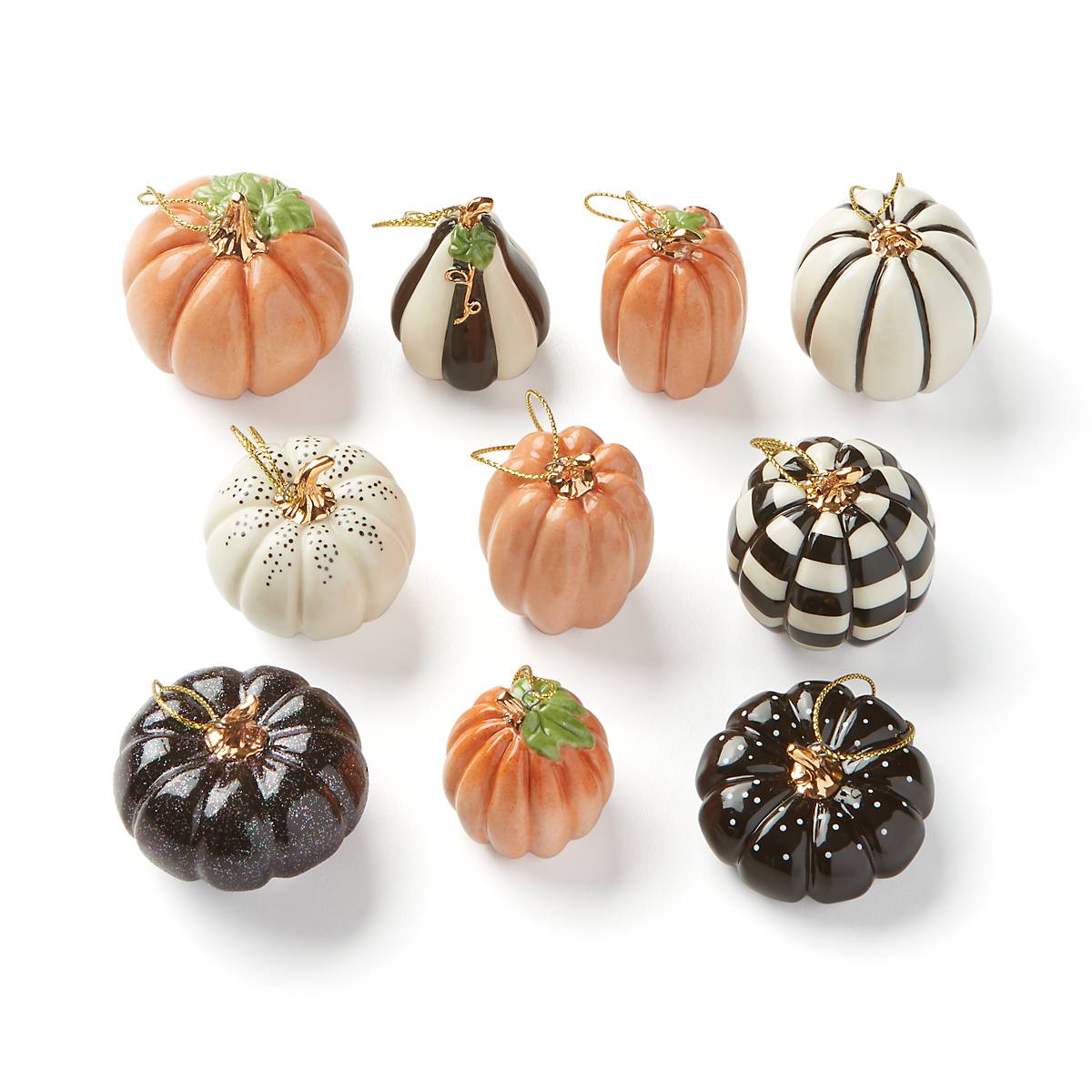 Lenox Everyday Flatware Pumpkin 10-Piece Mini Ornament Set - Image 4