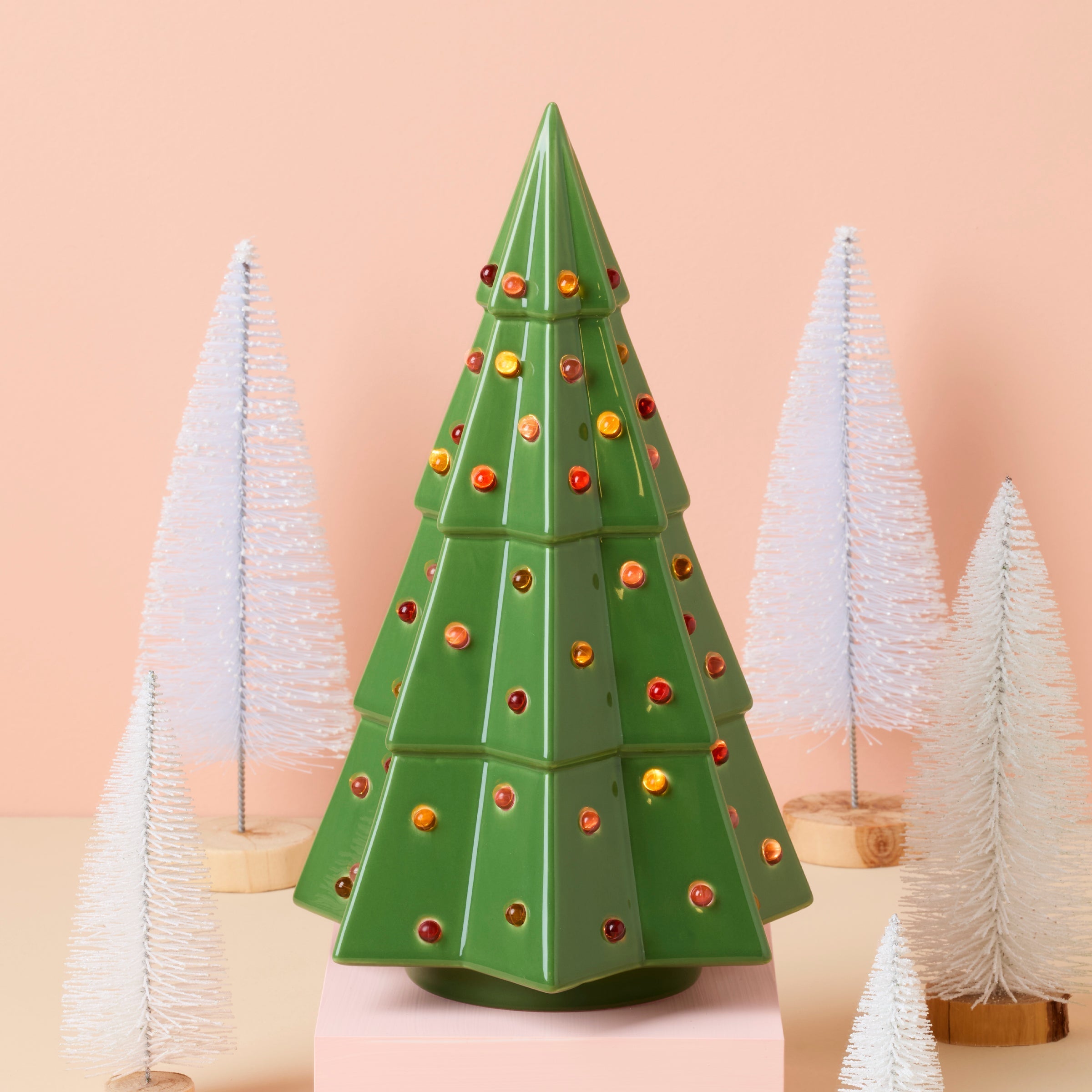 Lenox Everyday Flatware Evergreen Large Lit Tree Figurine - Image 4