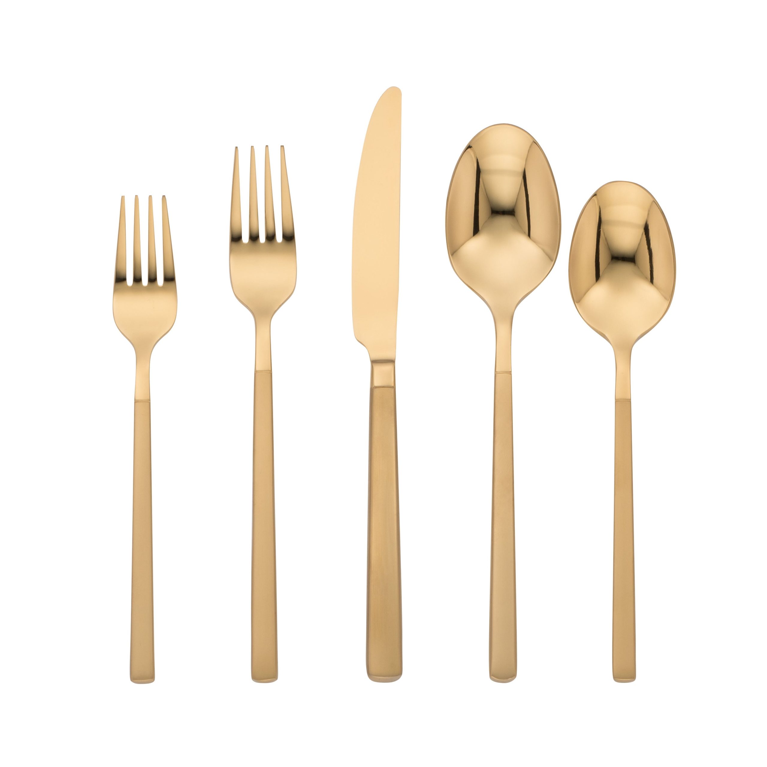Lenox Everyday Flatware Kenton Gold Sand 30-Piece Flatware Set