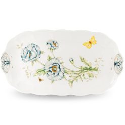 Alternative view of Lenox Everyday Flatware Butterfly Meadow Oblong Sandwich Tray