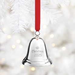 Alternative view of Lenox Everyday Flatware 2025 Annual Christmas Bell Sterling Silver Ornament