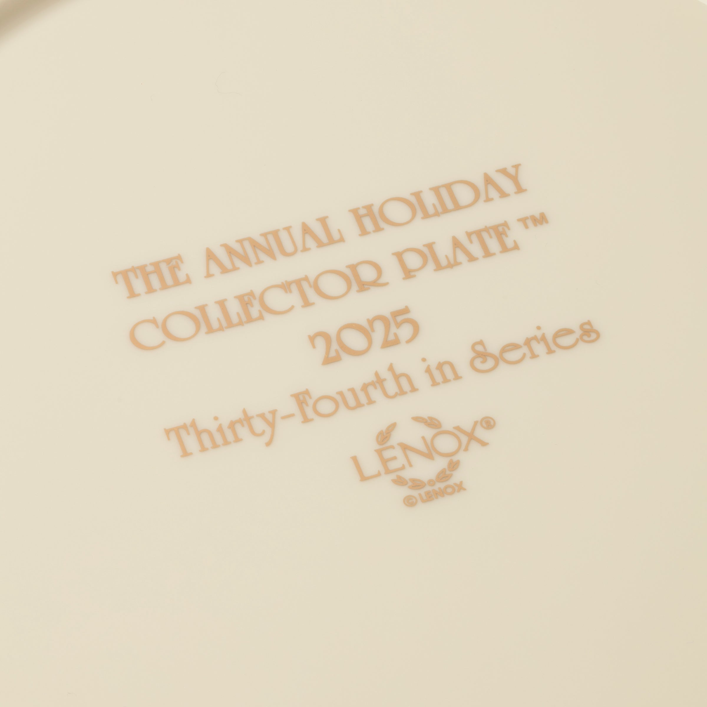 Lenox Everyday Flatware 2025 Annual Holiday Plate Night Snow - Image 3