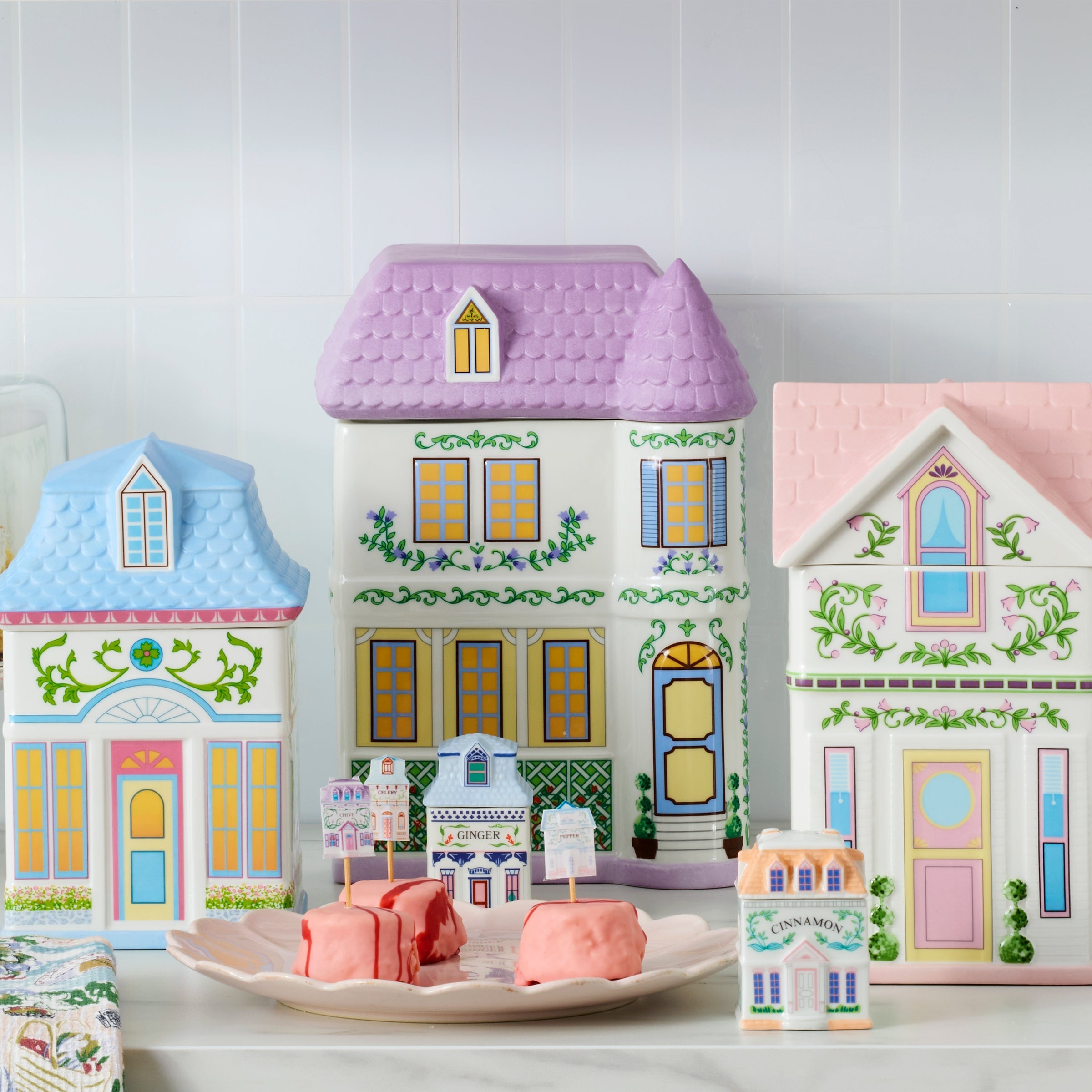Lenox Everyday Flatware Lenox Spice Village House Canisters, Set of 3 - Image 7