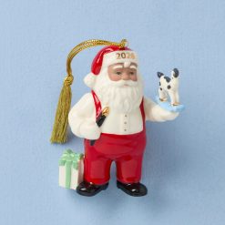 Lenox Everyday Flatware African American Santa Workshop Ornament