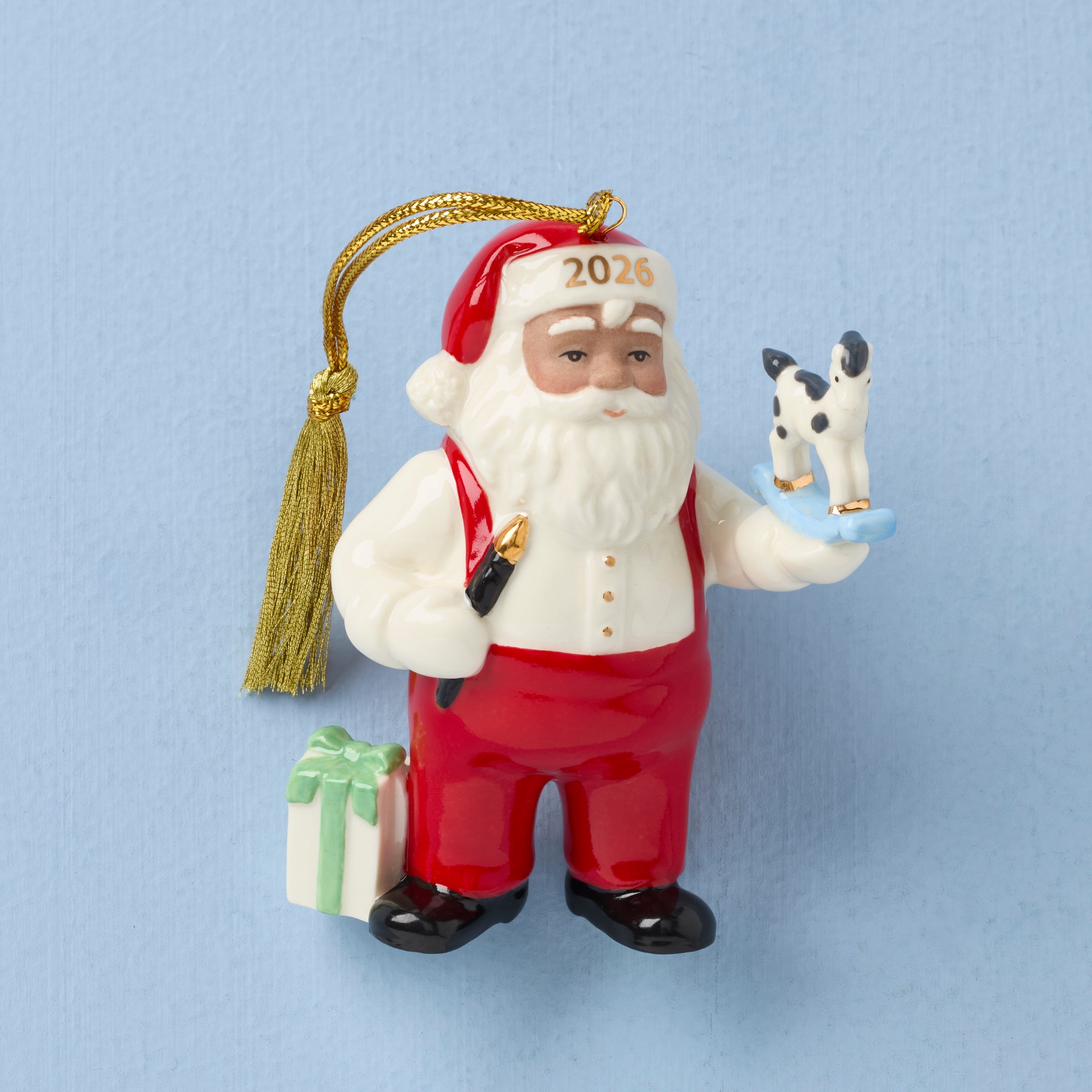 Lenox Everyday Flatware African American Santa Workshop Ornament