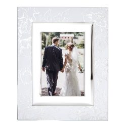 Lenox Everyday Flatware Silver Peony 5x7 Photo Frame