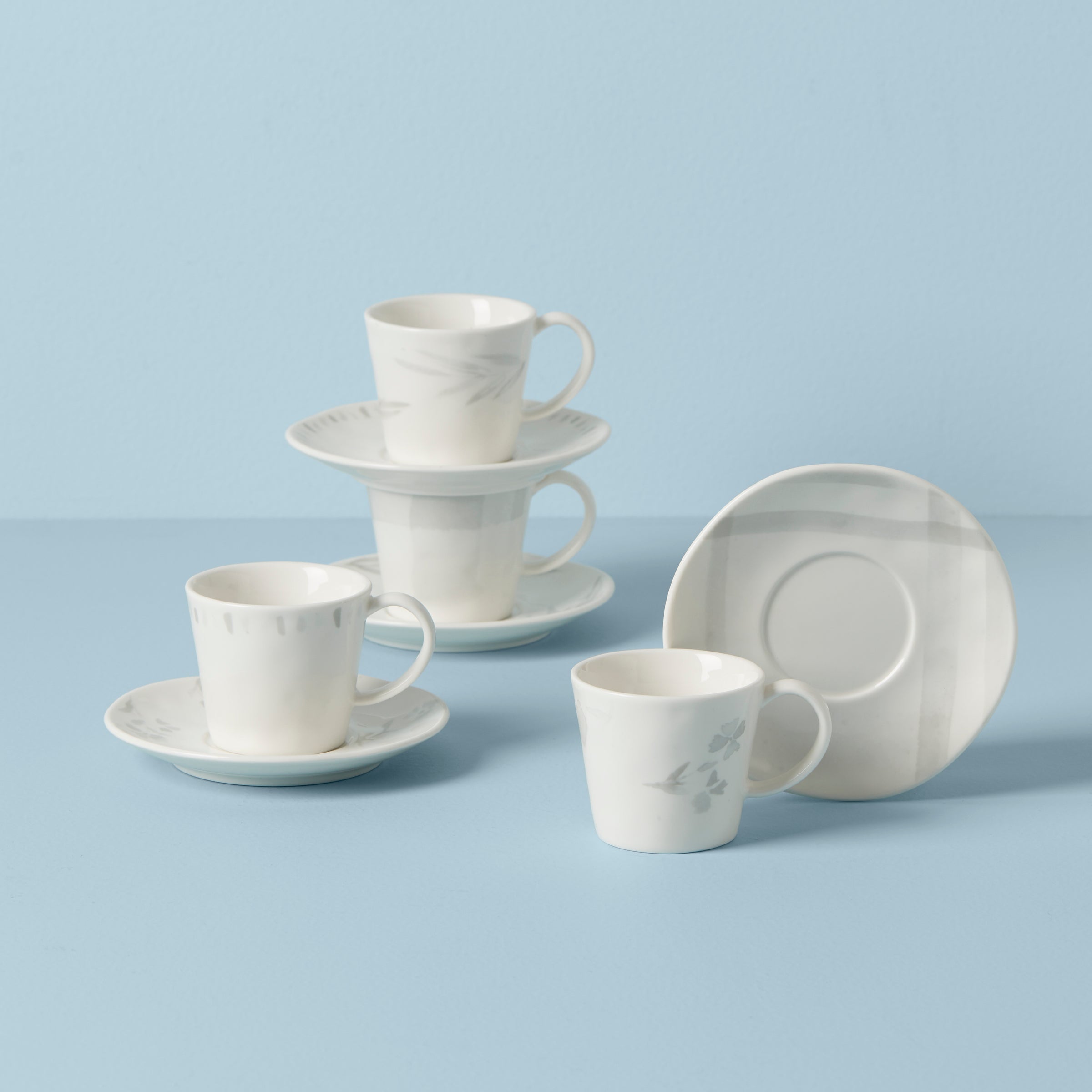 Lenox Everyday Flatware Oyster Bay 8-Piece Espresso Cup & Saucer Set