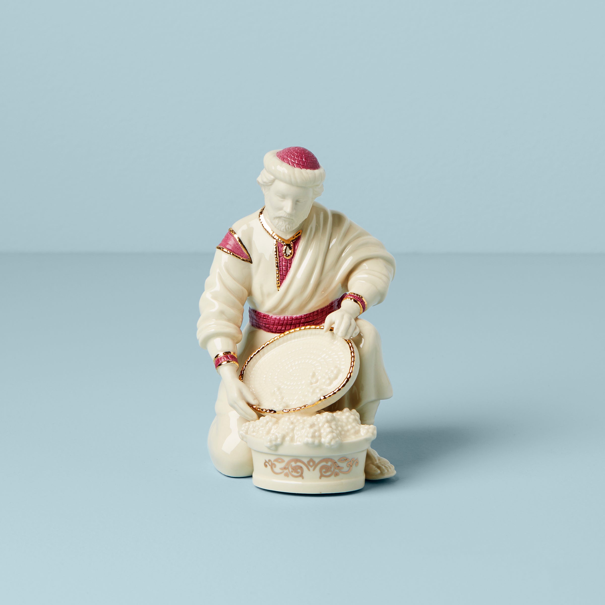 Lenox Everyday Flatware First Blessing Nativity Wine Maker Figurine