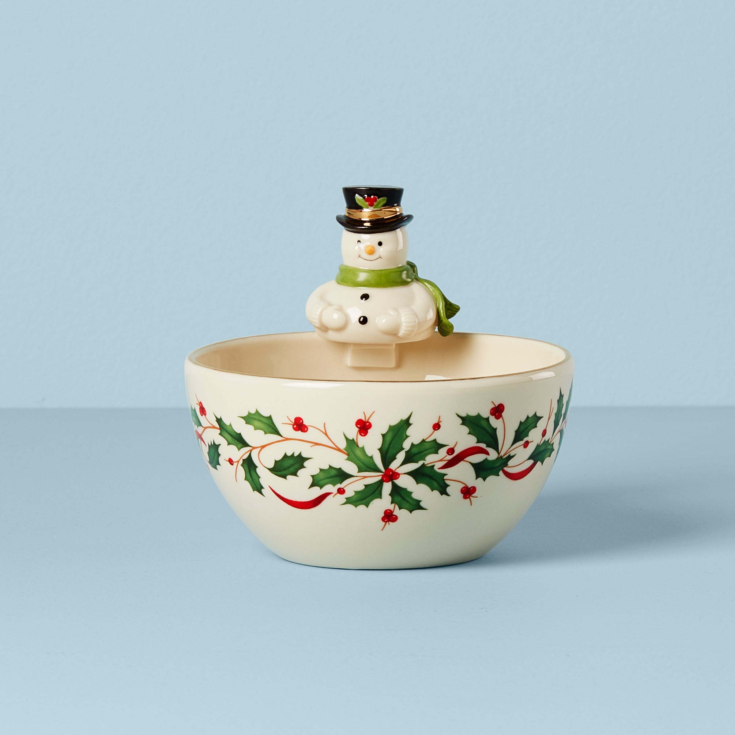 Lenox Everyday Flatware Holiday Snowman Bowl
