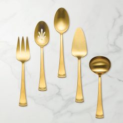 Lenox Everyday Flatware Portola Gold Satin 5-Piece Hostess Set