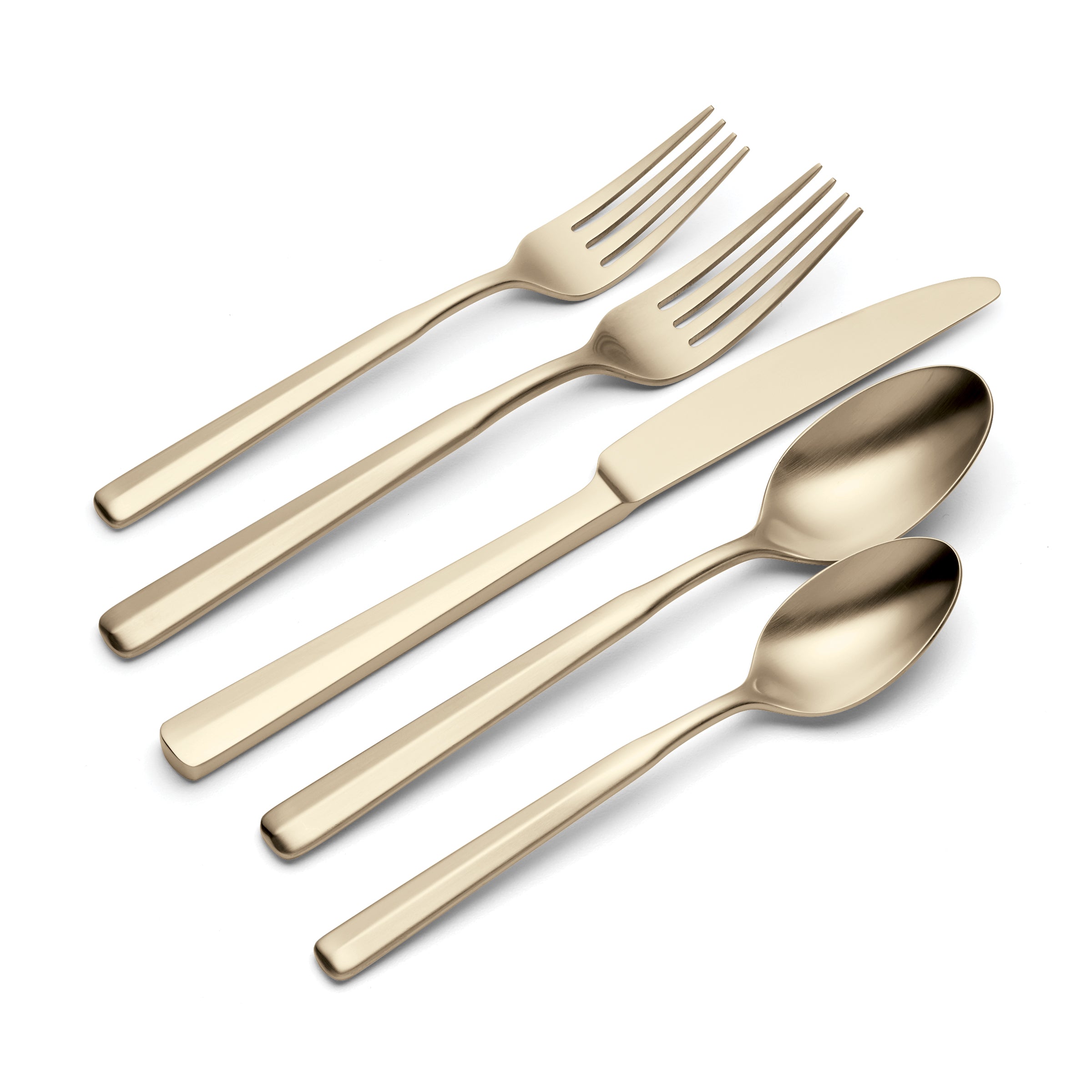 Lenox Everyday Flatware Ryder Champagne Satin 20-Piece Flatware Set - Image 4