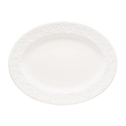Lenox Everyday Flatware Opal Innocence Carved Oval Platter