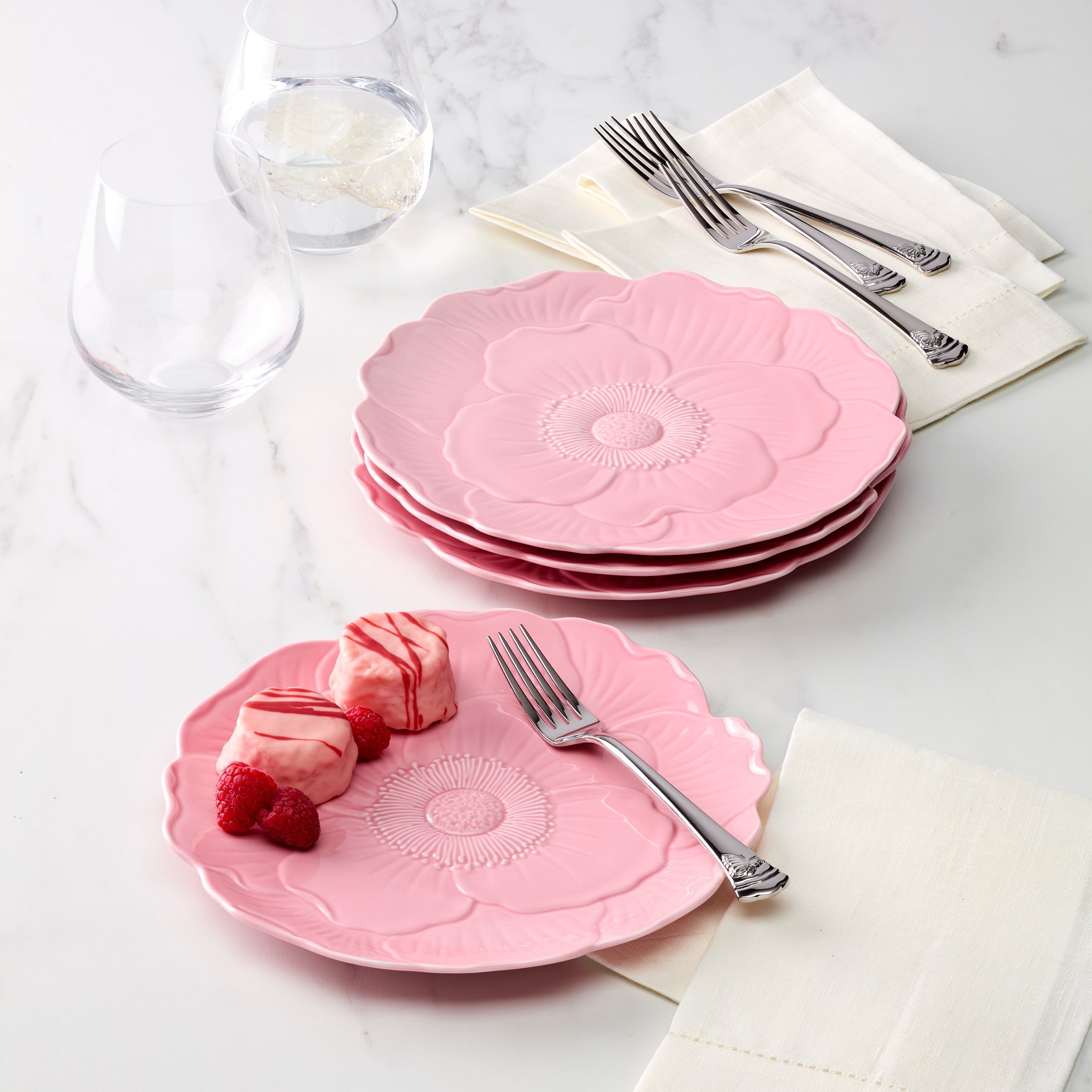 Lenox Everyday Flatware Butterfly Meadow Floral Pink Accent Plates, Set of 4 - Image 4