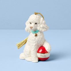 Lenox Everyday Flatware Personalized Poodle Ornament