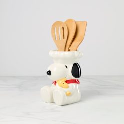 Alternative view of Lenox Everyday Flatware Chef Snoopy Figural Utensil Crock 4-Piece Set