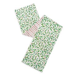 Lenox Everyday Flatware Bayberry Merry & Bright Reversible Table Runner