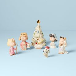 Lenox Everyday Flatware Peanuts 7-Piece Christmas Pageant Figurines