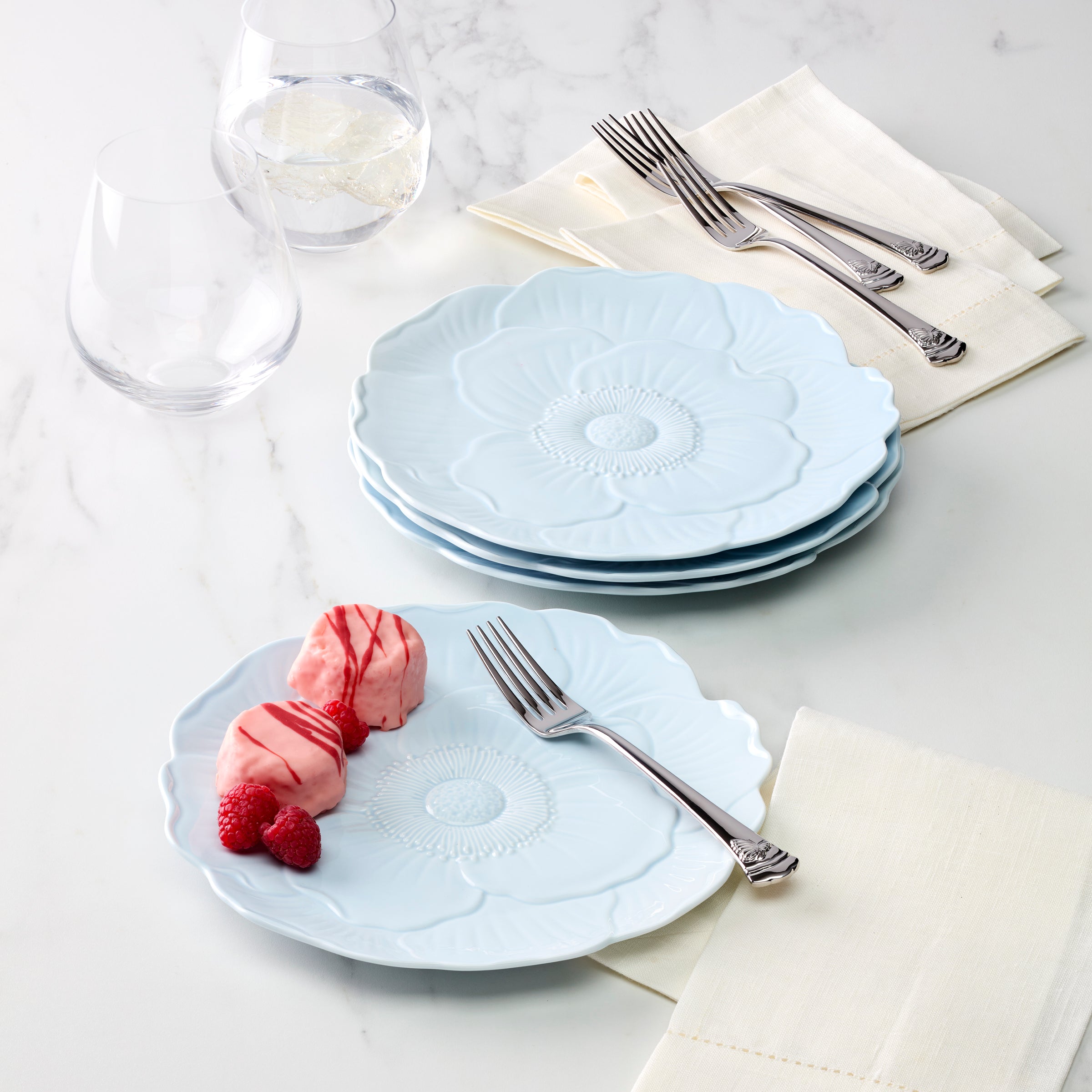 Lenox Everyday Flatware Butterfly Meadow Floral Blue Accent Plates, Set of 4 - Image 8