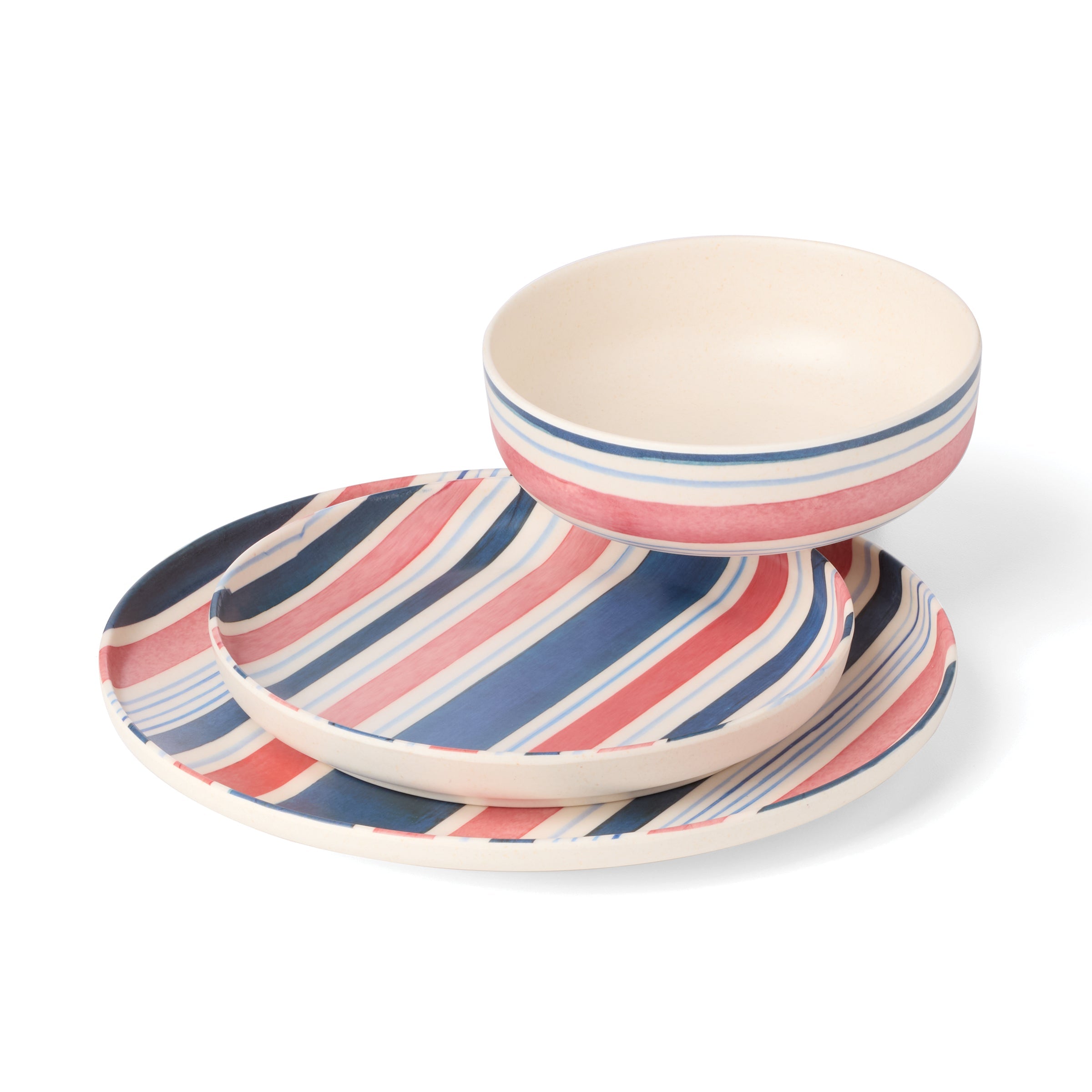 Lenox Everyday Flatware 24 Seven Melamine Stripe 12-Piece Dinnerware Set - Image 10