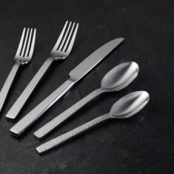 Alternative view of Lenox Everyday Flatware Chefs Table Hammered 45-Piece Flatware Set