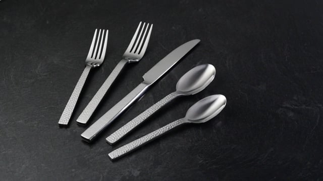 Lenox Everyday Flatware Chefs Table Hammered 45-Piece Flatware Set - Image 2