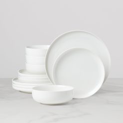 Lenox Everyday Flatware 24 Seven White 12-Piece Dinnerware Set