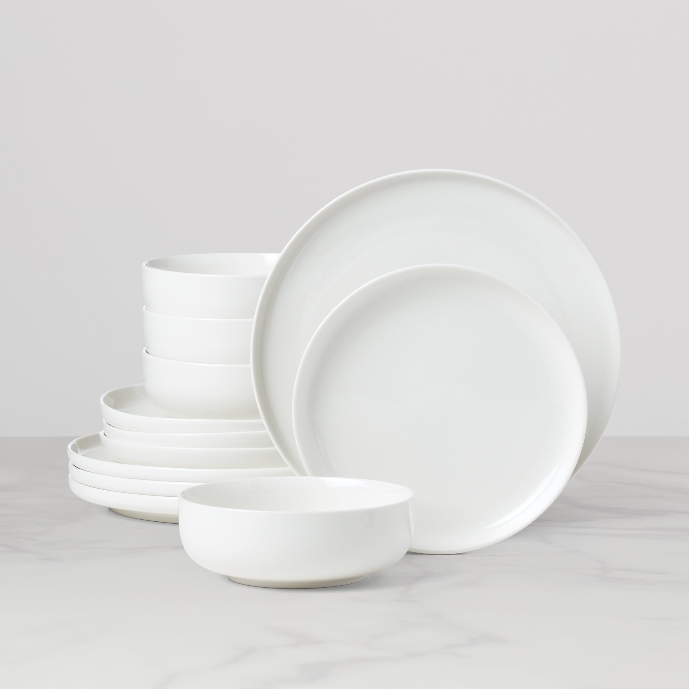 Lenox Everyday Flatware 24 Seven White 12-Piece Dinnerware Set