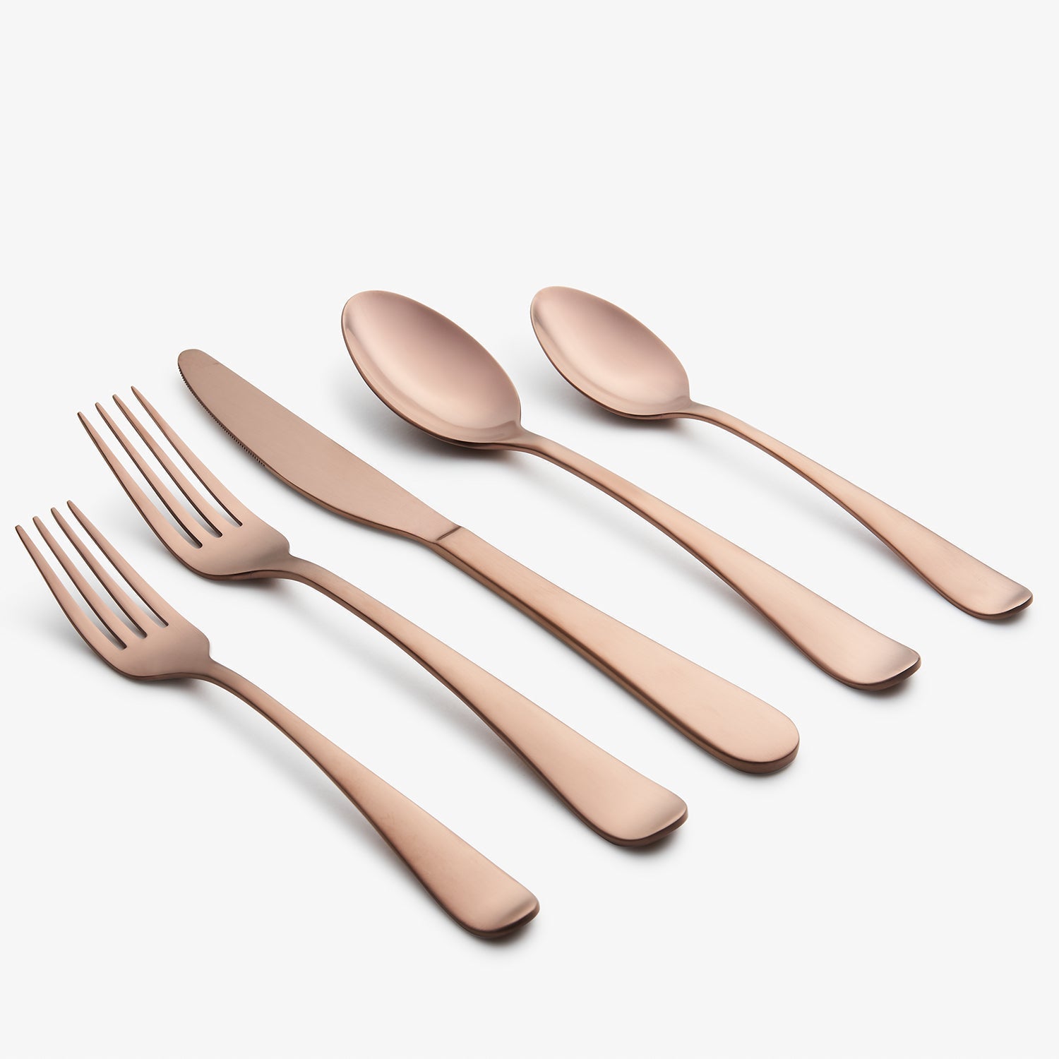 Lenox Everyday Flatware Rhiannon Copper Satin 20-Piece Flatware Set