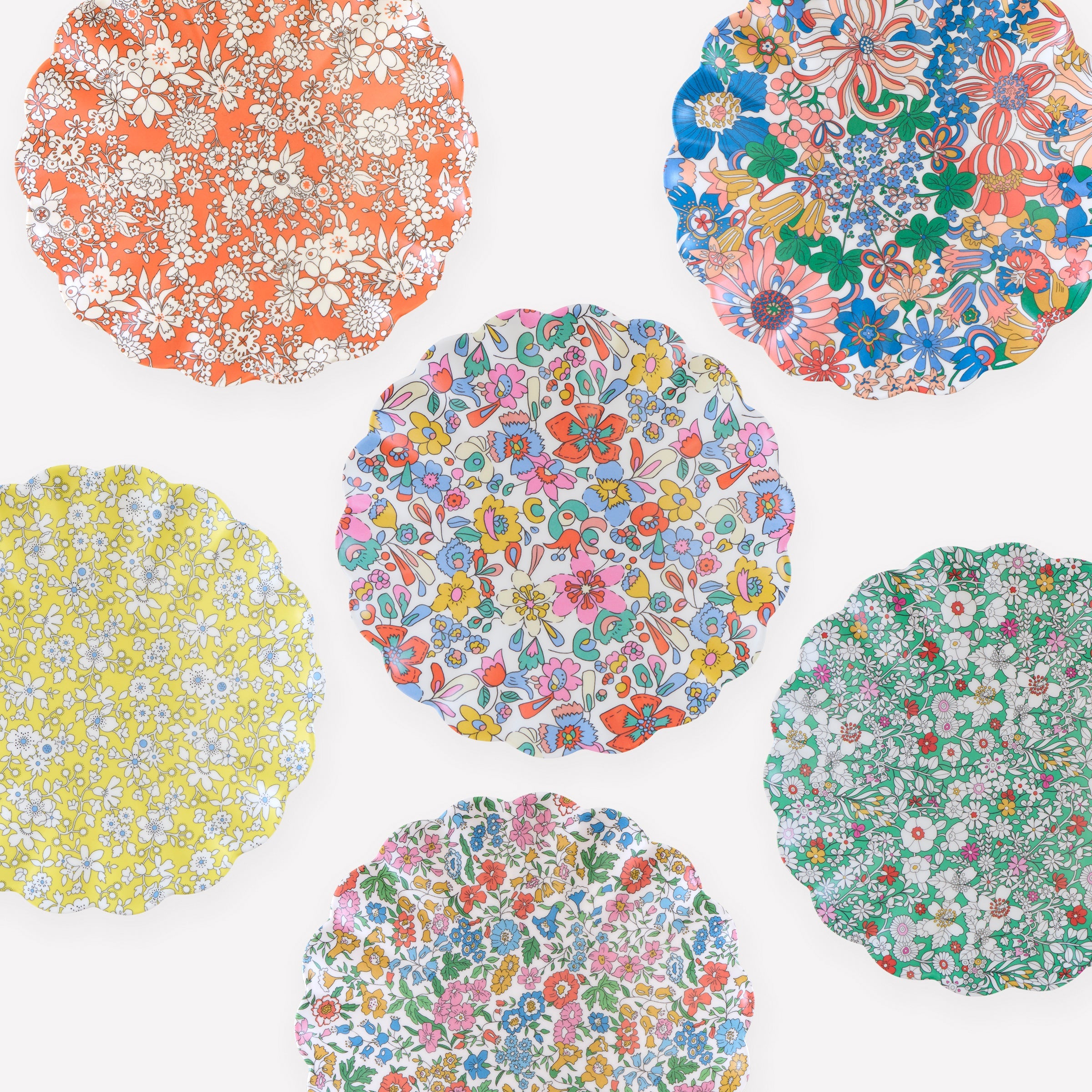 Lenox Everyday Flatware Meri Meri x Liberty Garden Party Small Plates, Set of 6