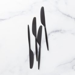 Lenox Everyday Flatware Gaze Black Satin Spreaders, Set of 4