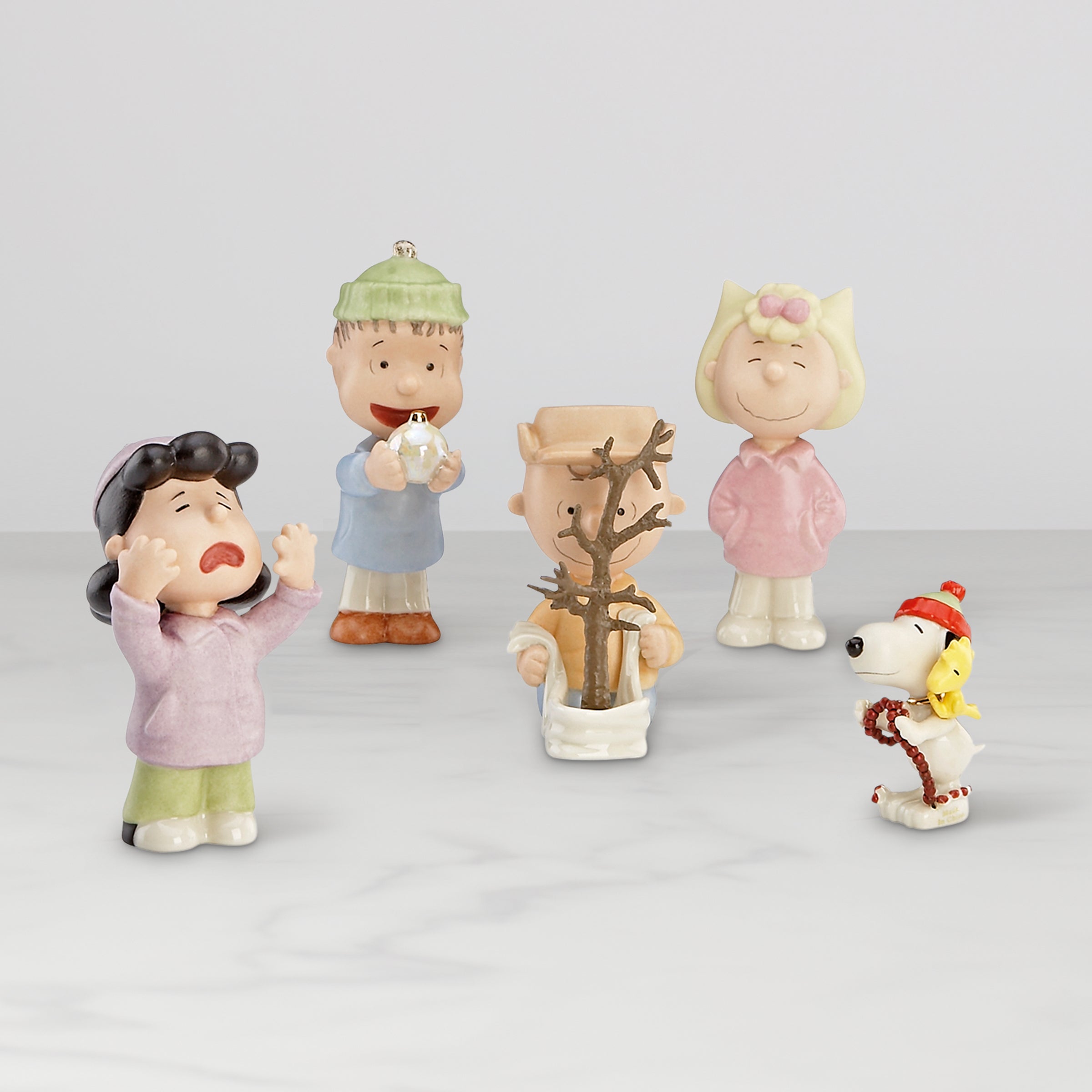 Lenox Everyday Flatware Peanuts A Charlie Brown Christmas 5-Piece Figurine Set - Image 2
