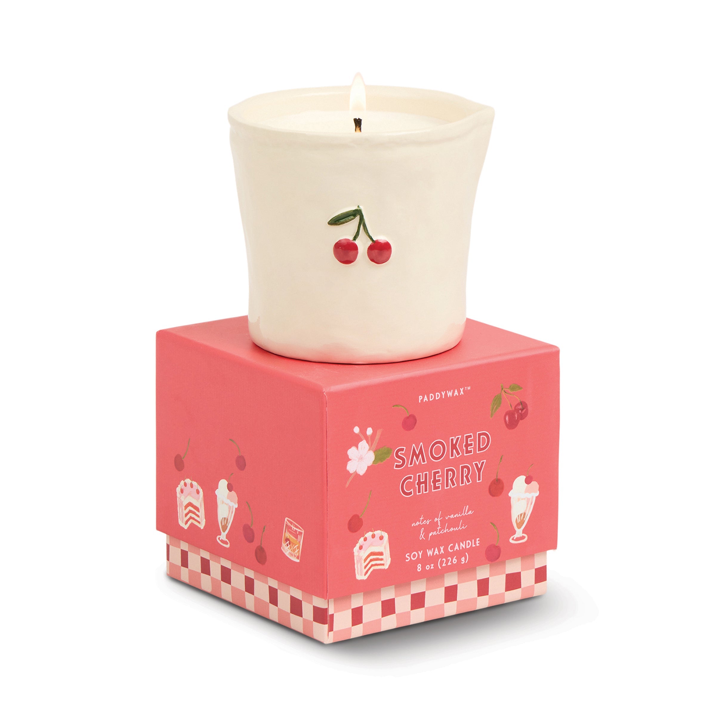 Lenox Everyday Flatware Bistro Smoked Cherry 8oz Candle - Image 2