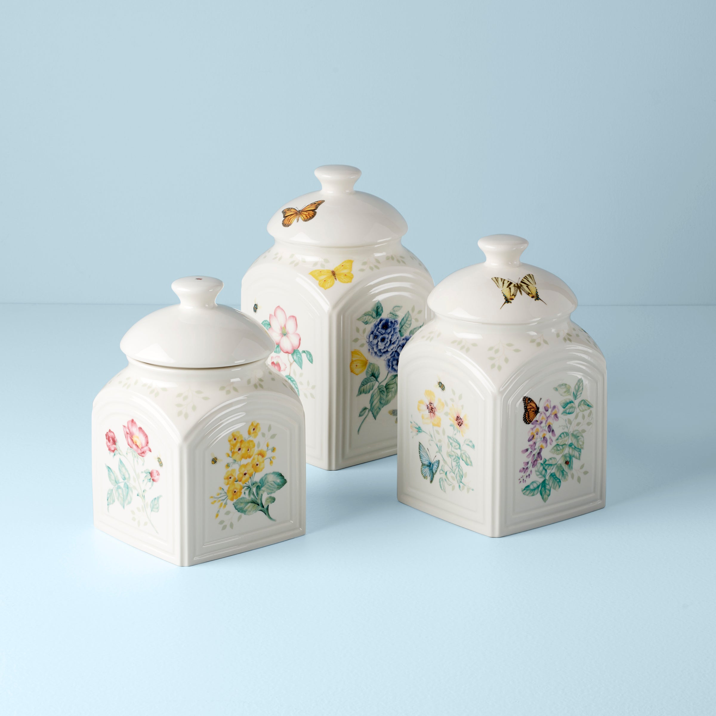 Lenox Everyday Flatware Butterfly Meadow 3-Piece Canister Set