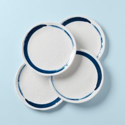 Lenox Everyday Flatware Blue Bay Melamine Dinner Plates, Set of 4