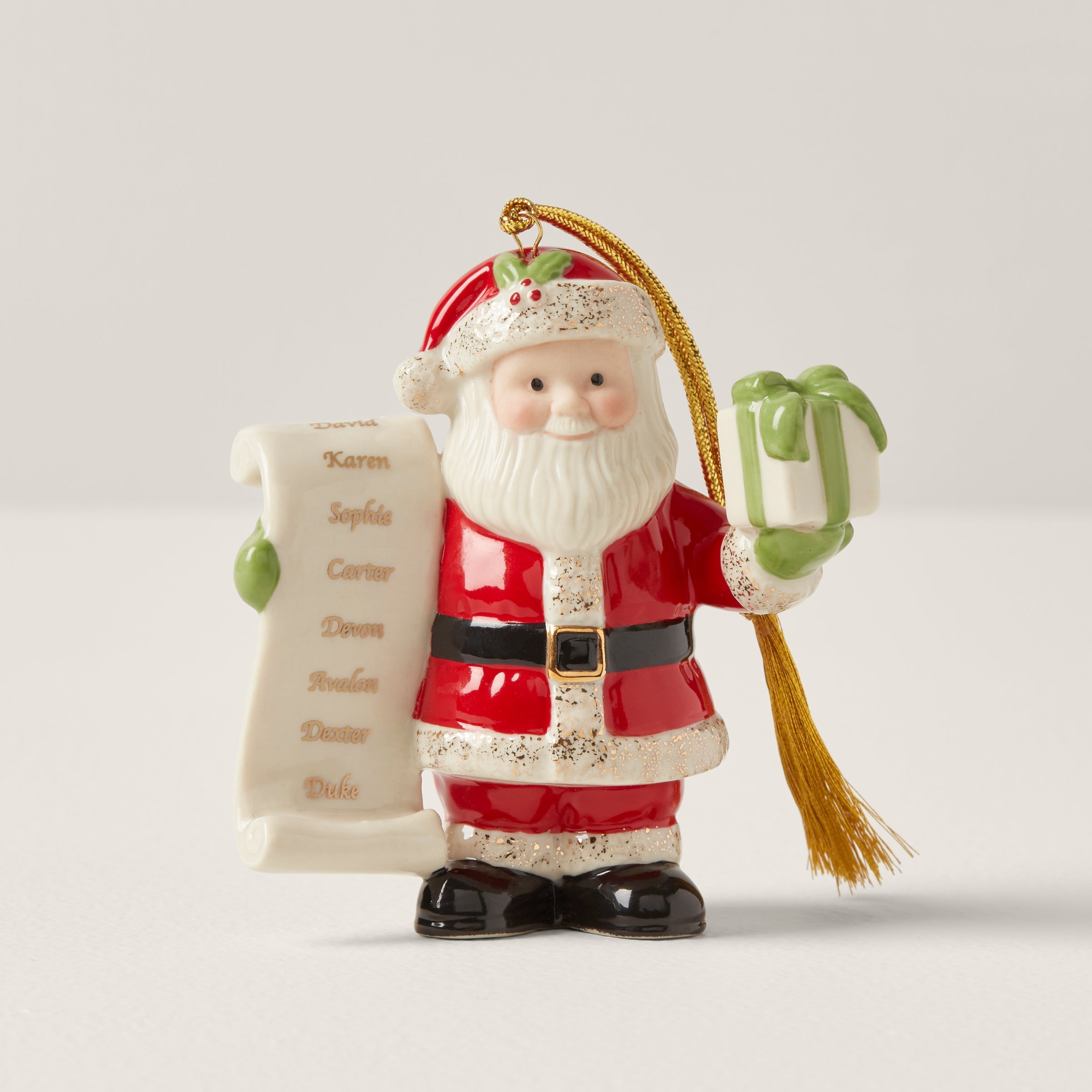 Lenox Everyday Flatware Personalized Naughty & Nice Ornament