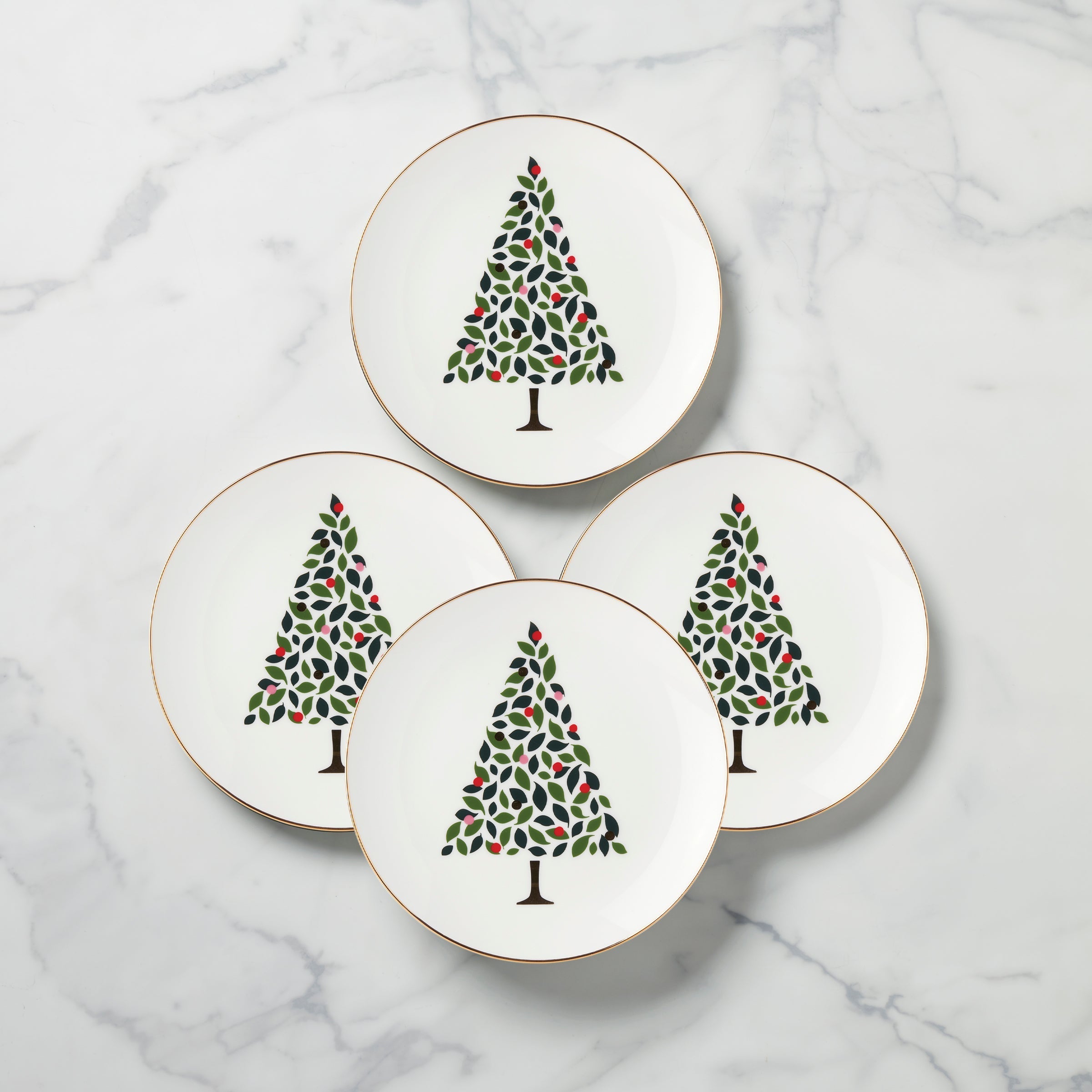 Lenox Everyday Flatware Evergreen Accent Plates, Set of 4