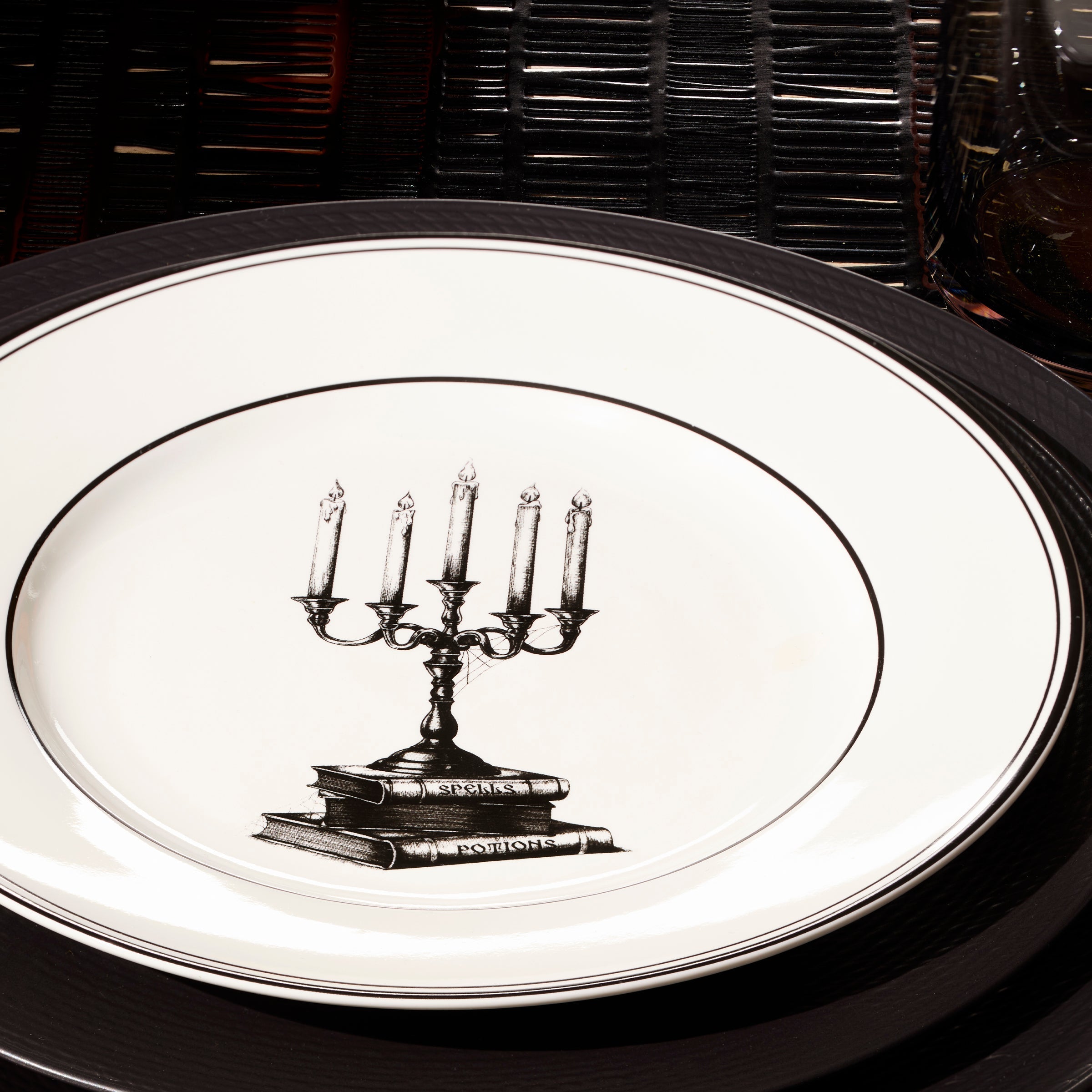 Lenox Everyday Flatware Vintage Halloween Dessert Plates, Set of 4 - Image 9