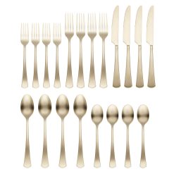 Alternative view of Lenox Everyday Flatware Morgan Champagne Satin 20-Piece Flatware Set