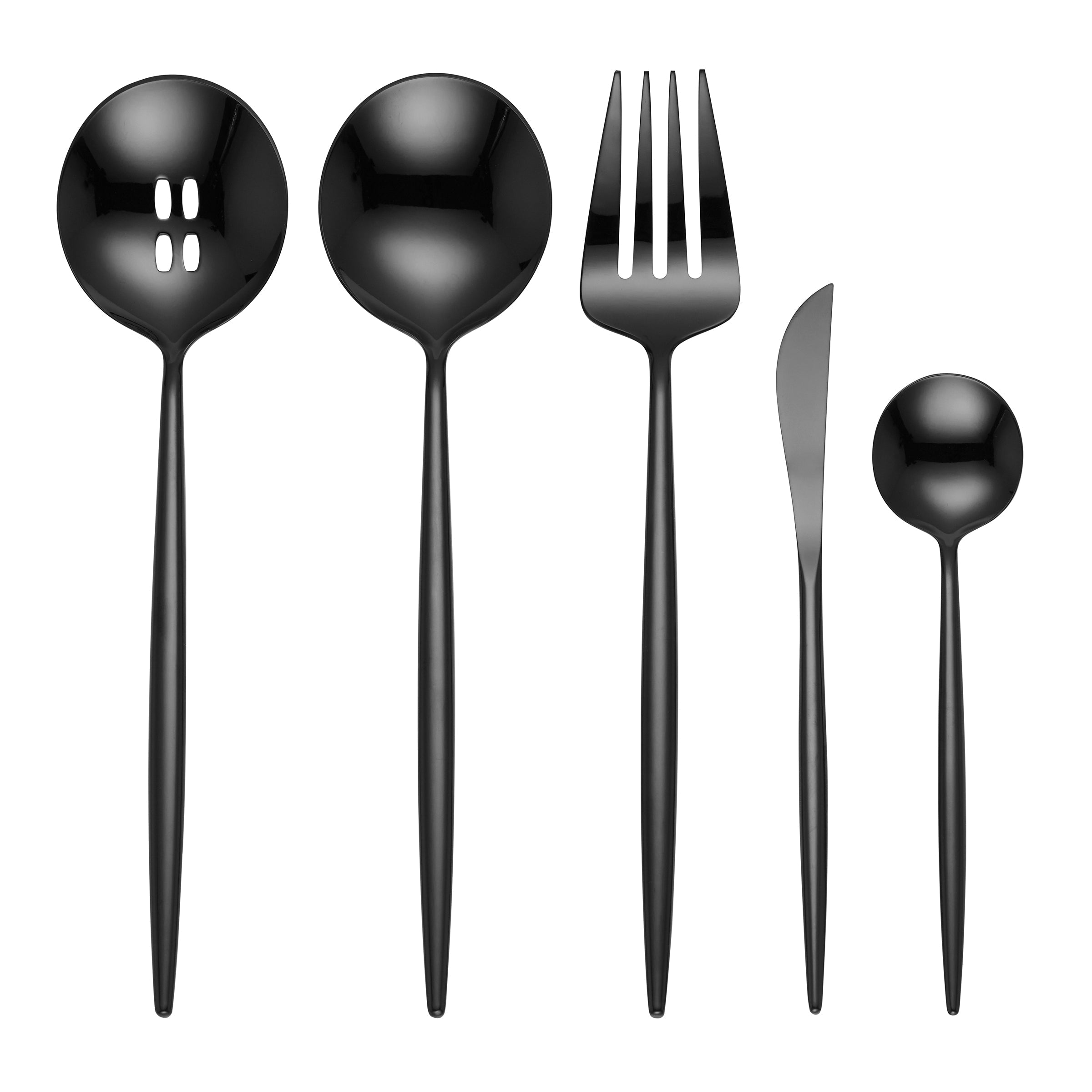 Lenox Everyday Flatware Zephyr Black Mirror 45-Piece Flatware Set - Image 4