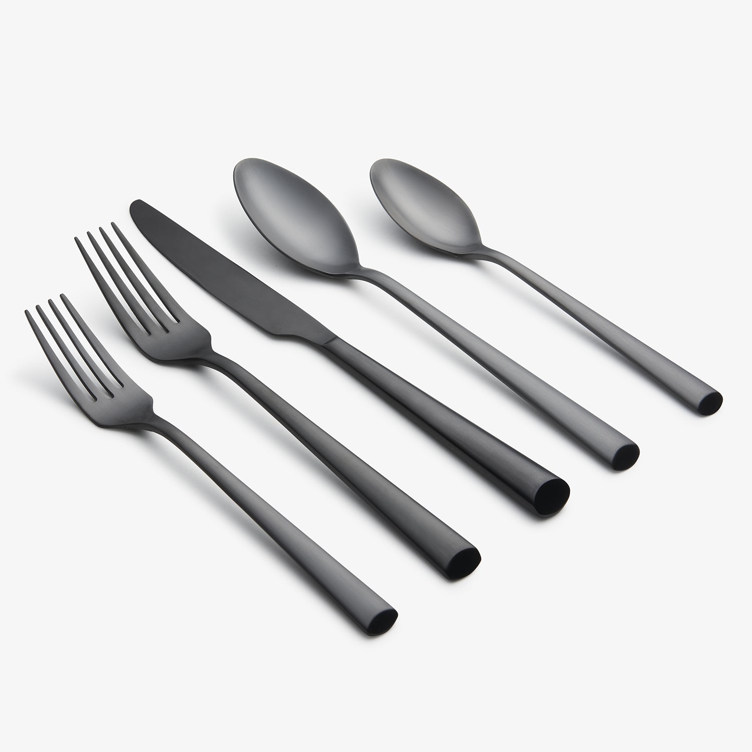 Lenox Everyday Flatware Gilda Black Satin 20-Piece Flatware Set
