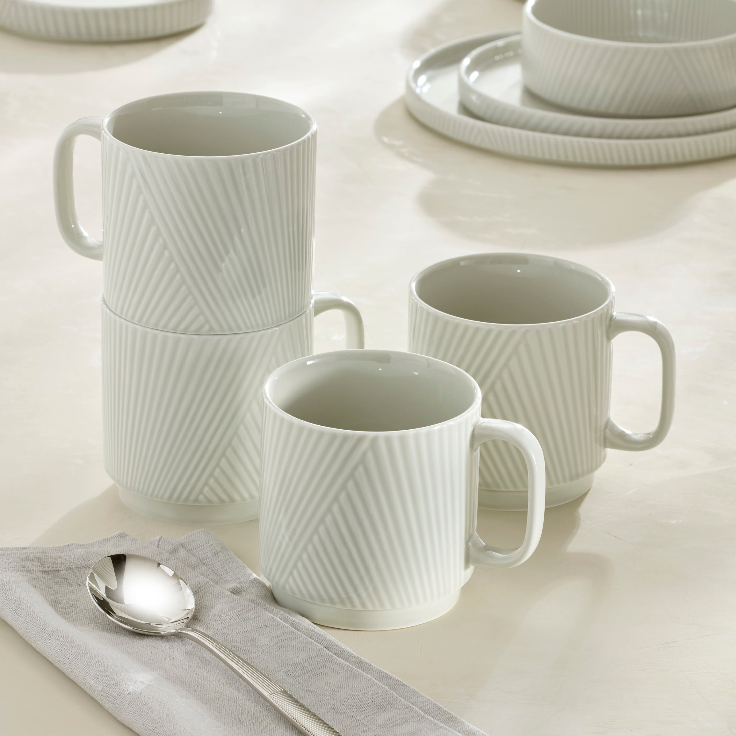 Lenox Everyday Flatware Modulus Vapor Mugs, Set of 4 - Image 2