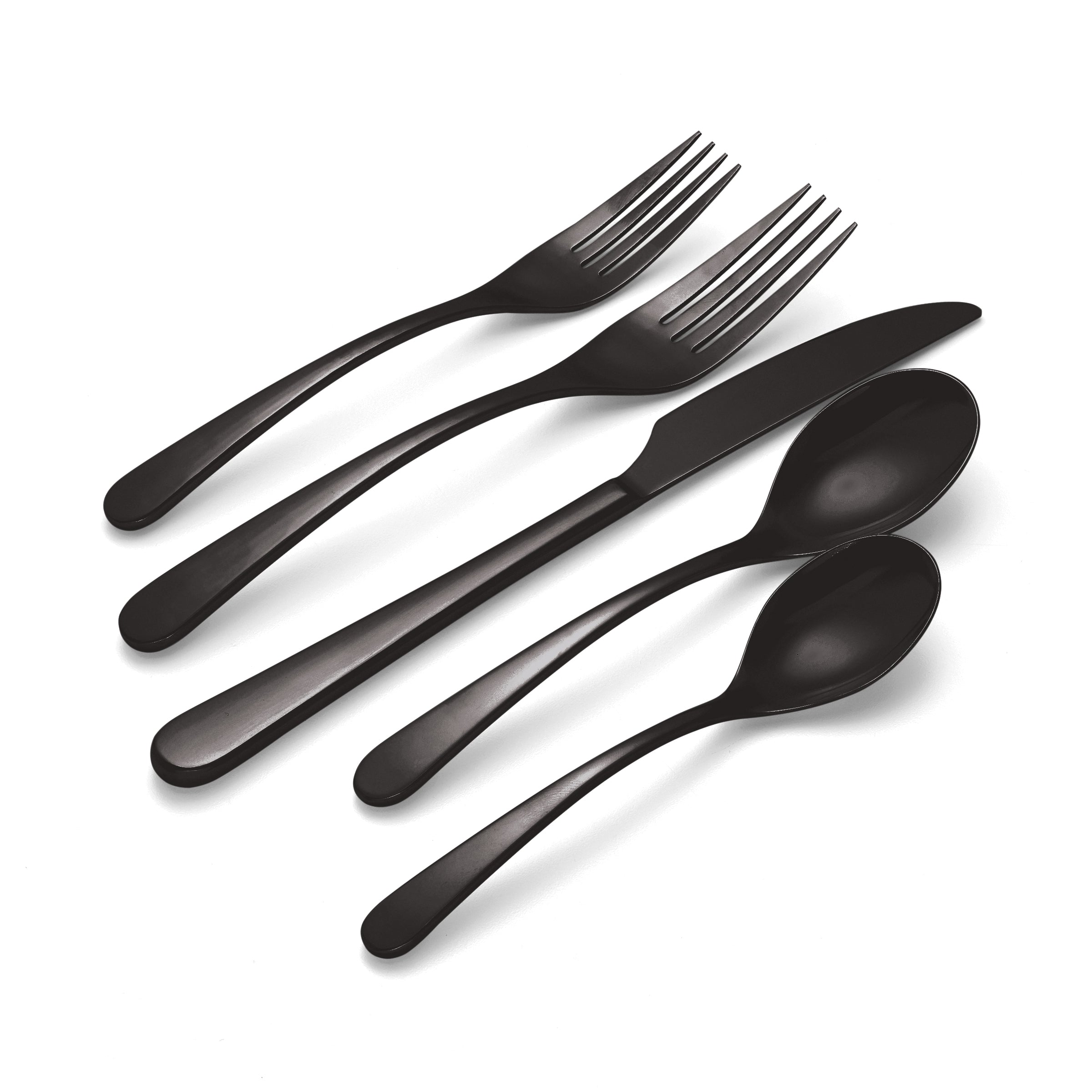 Lenox Everyday Flatware Kenbrook Black Vintage 20-Piece Flatware Set - Image 4
