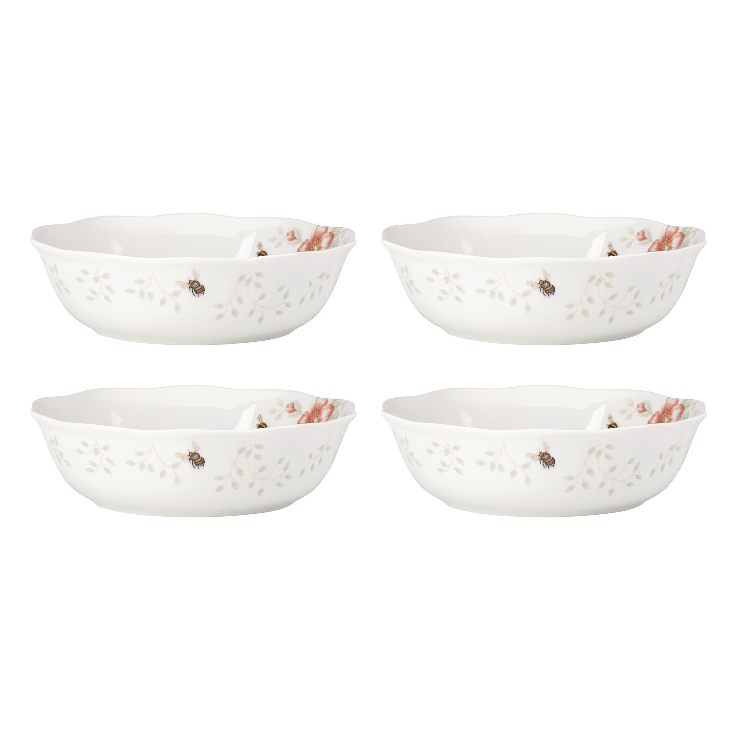 Lenox Everyday Flatware Butterfly Meadow Soup Bowls, Set of 4