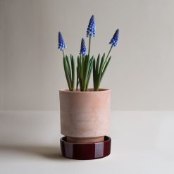 Alternative view of Lenox Everyday Flatware Hoff Raw Rosa & Glazed Deep Burgundy 14cm Pot with Saucer
