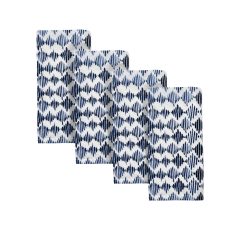 Lenox Everyday Flatware Blue Bay Diamond Dinner Napkins, Set of 4